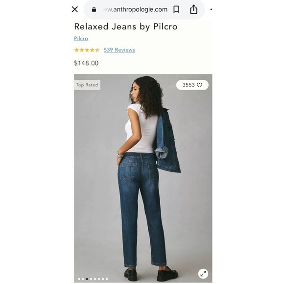 Anthropologie Pilcro The Wanderer Casual Utility Patchwork Jeans Size 26 Tall - Picture 4 of 13